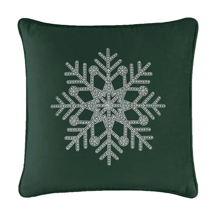 Sparkles Home - Wholesale Throw/Decorative Pillow - Rhinestone Snowflake Pillow49