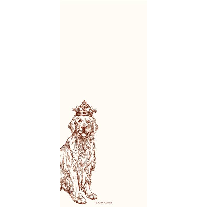Royal Golden Retriever Long Pad for wholesale by Alexa Pulitzer