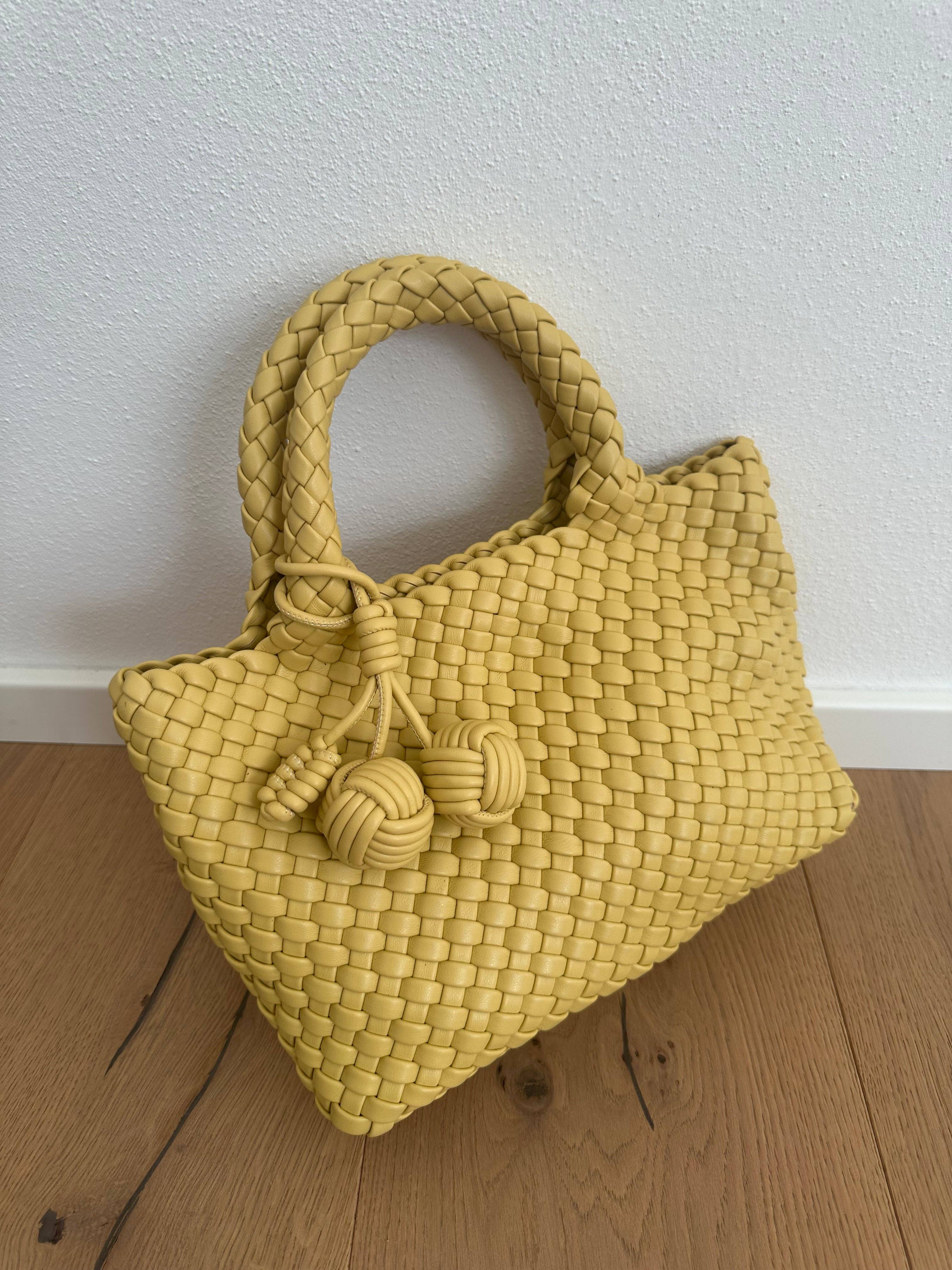 Zhade – Mala com alça superior – Mulher por atacado – Mala de mão em pele vegan entrançada0