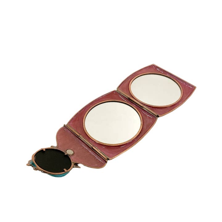 Astoria Gift Corporation - Wholesale Compact Mirror - Tri Fold Compact Mirror #20-0054