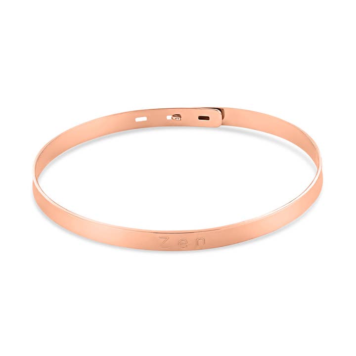 Jonc plaqué or rose Zen pour la vente par Enomis