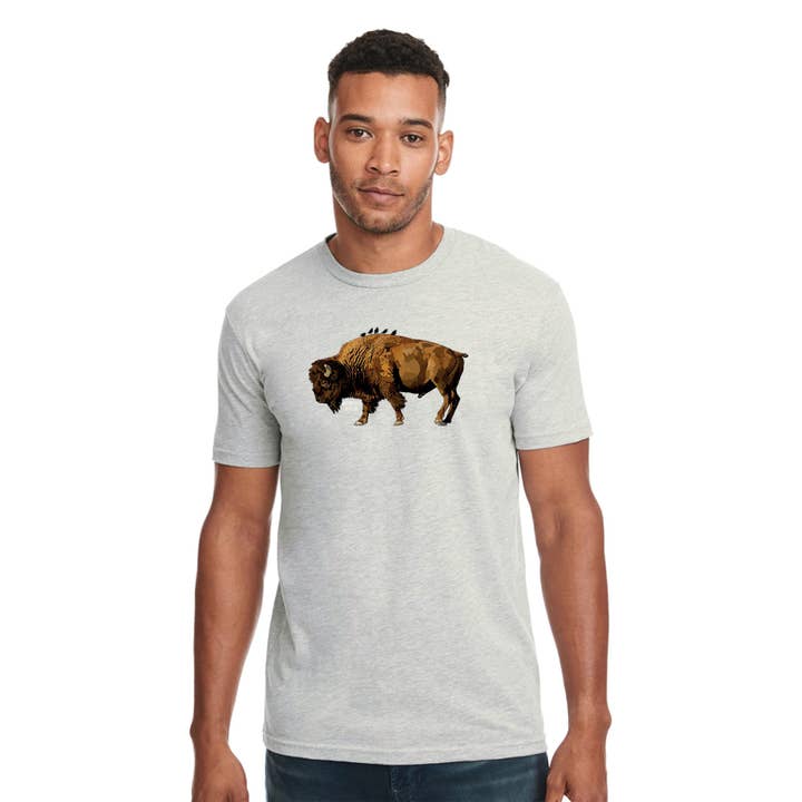 Camiseta Bison para venta al por mayor de Mountain Attire