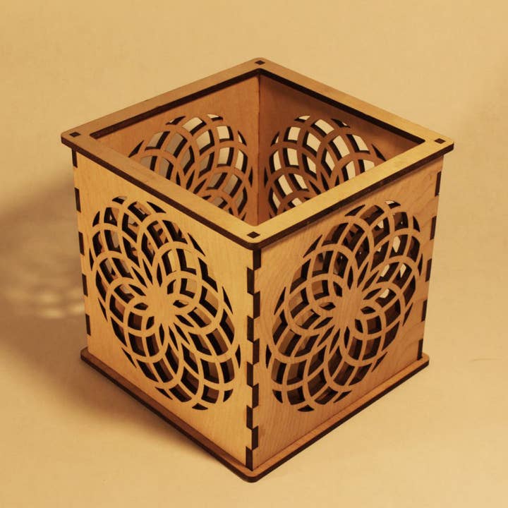 Dahlia - Pillar Candle Holder for wholesale by Etch Pros