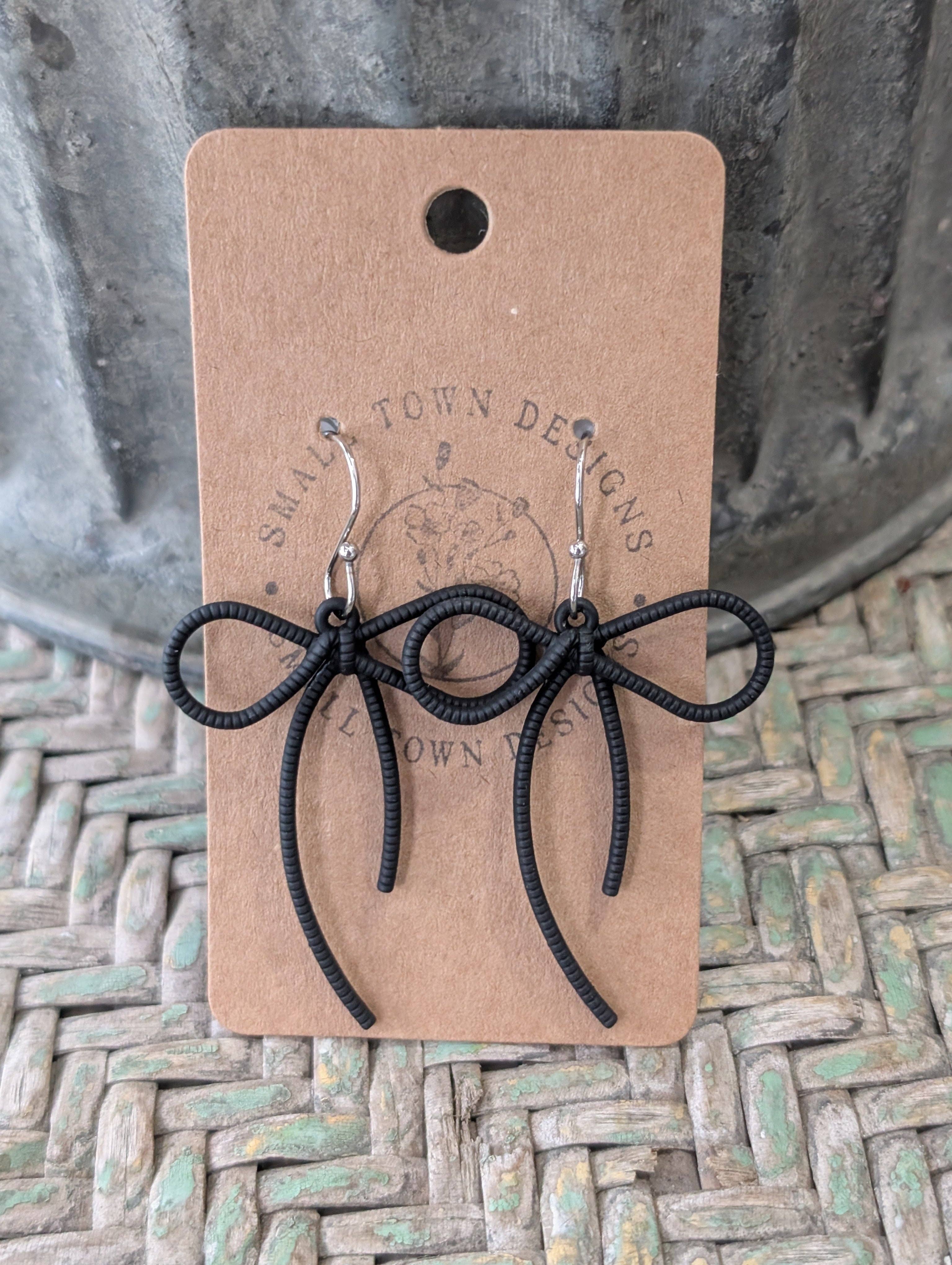 Small Town Designs - Wholesale Dangle Earrings - Bow Dangles5