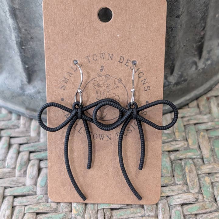Small Town Designs - Wholesale Dangle Earrings - Bow Dangles5