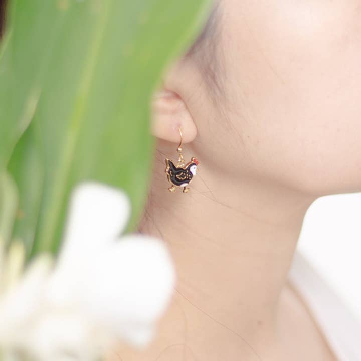 Miss Modi - Wholesale Jewelry Set - Farm Chicken Enamel Earrings/ Bracelet/ Necklace2