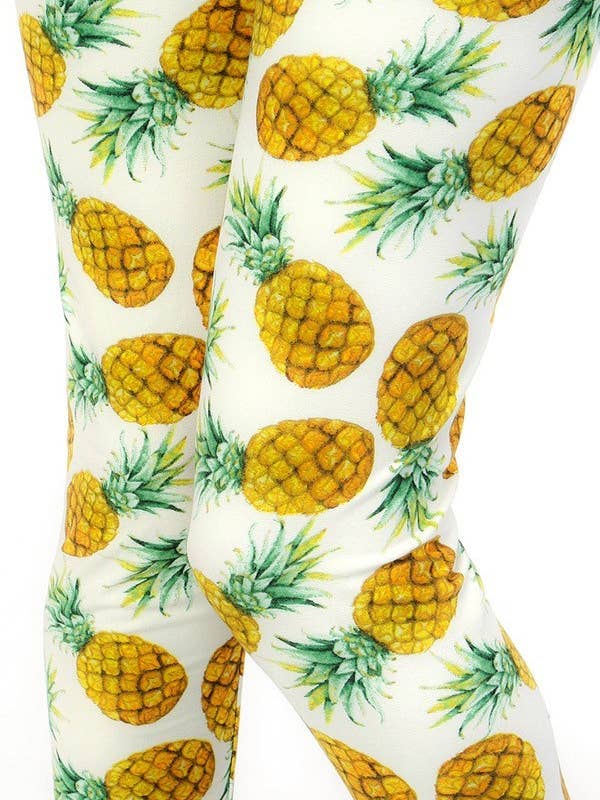 Pineapple Print ONE SIZE Leggings for wholesale by Love 4 Leggings