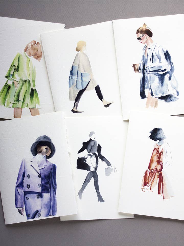 Whimsical Card Set for wholesale by AJ's Art Jam