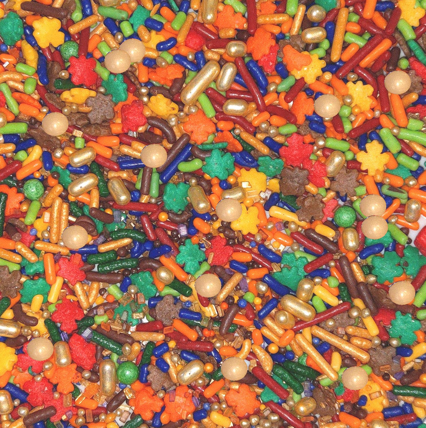 Wild Angel Treats, LLC – Granulados por atacado – Mistura de polvilhar outono arco-íris outono-ação de graças0