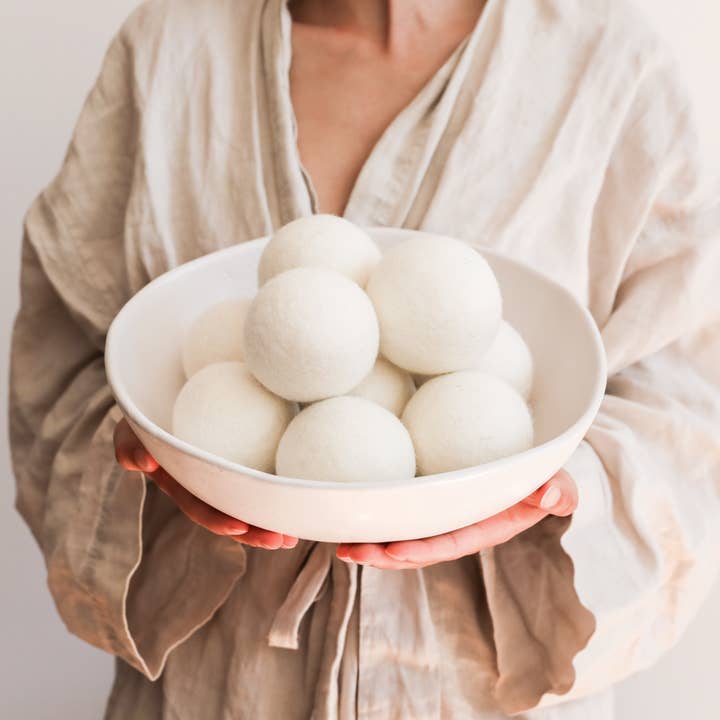 Mama Moon Boutique LLC – wholesale Dryer balls – Smart Sheep Dryer Balls 6-Pack WHITE