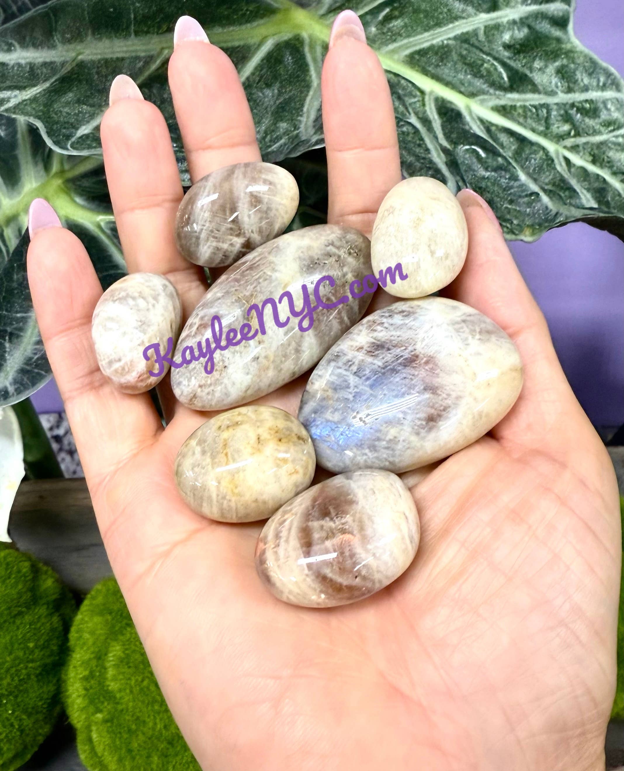 KayleeNYC - Wholesale Spiritual Stone/Crystal - Wholesale Lot 2 Lbs Natural Moonstone Sunstone Tumble4