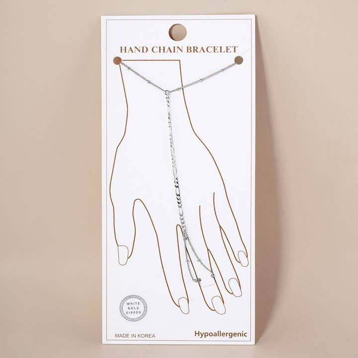 Sensibling Corp. - Wholesale Link & Chain Bracelet - Gold Dipped Delicate Hand Chain Bracelet5