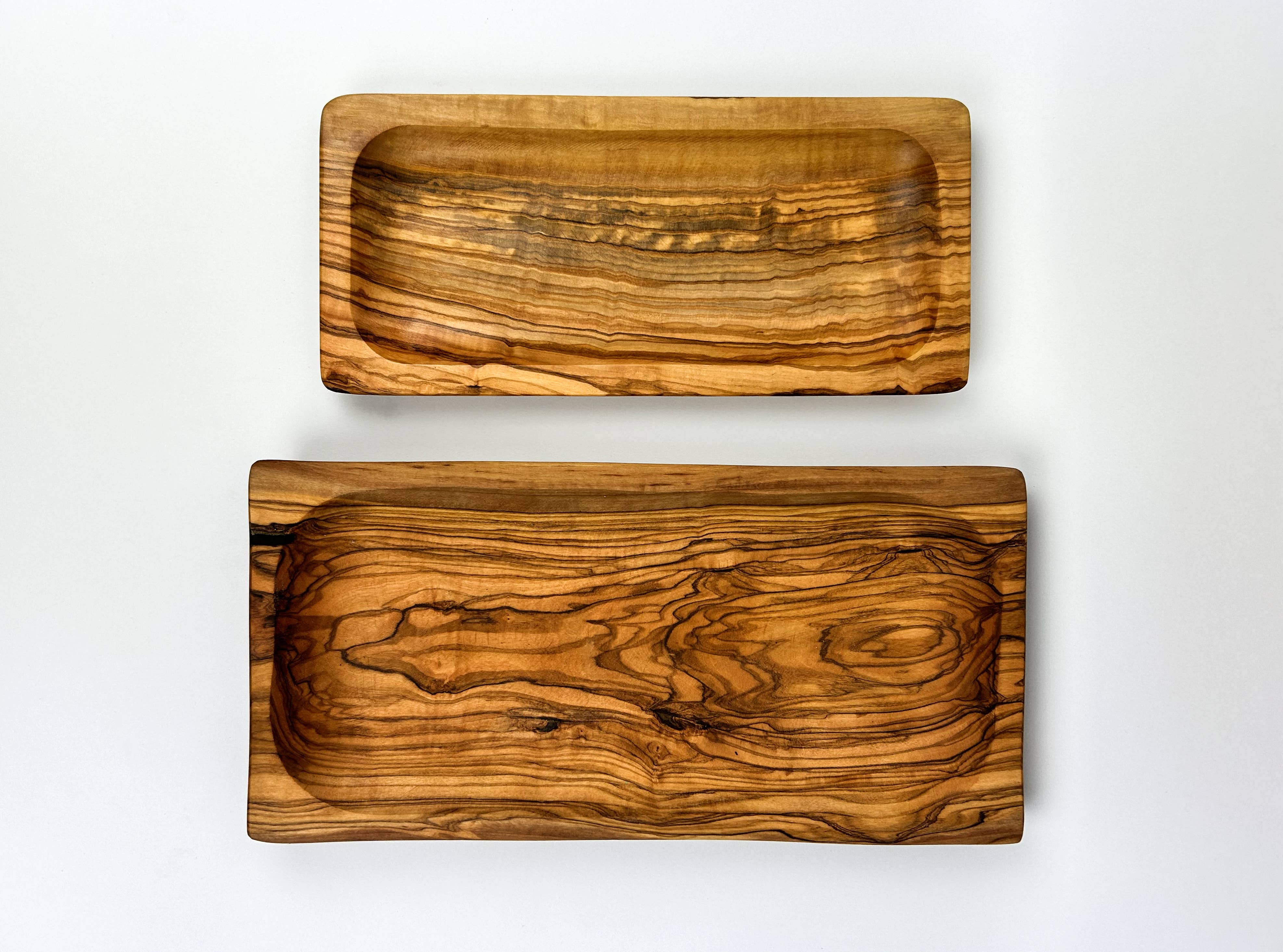 Natural OliveWood - Vente Assiette de service - Plaque rectangulaire en bois d'olivier1