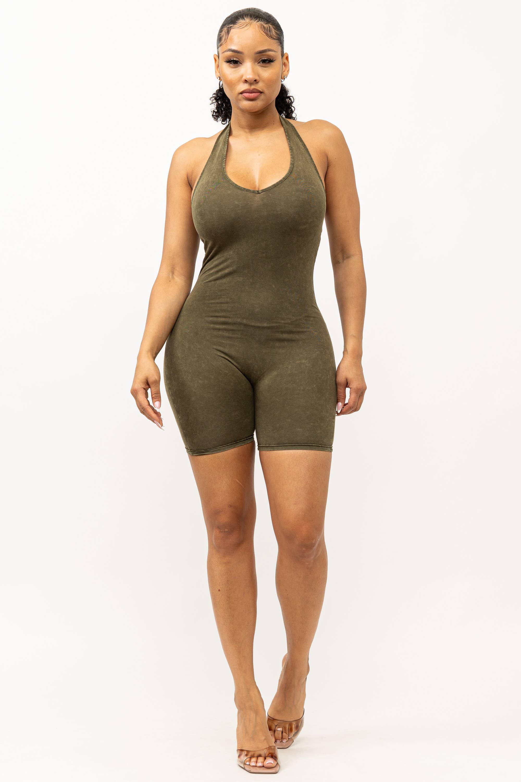 Boswell - Wholesale Romper - Women's - MINERAL WASH ROMPER1