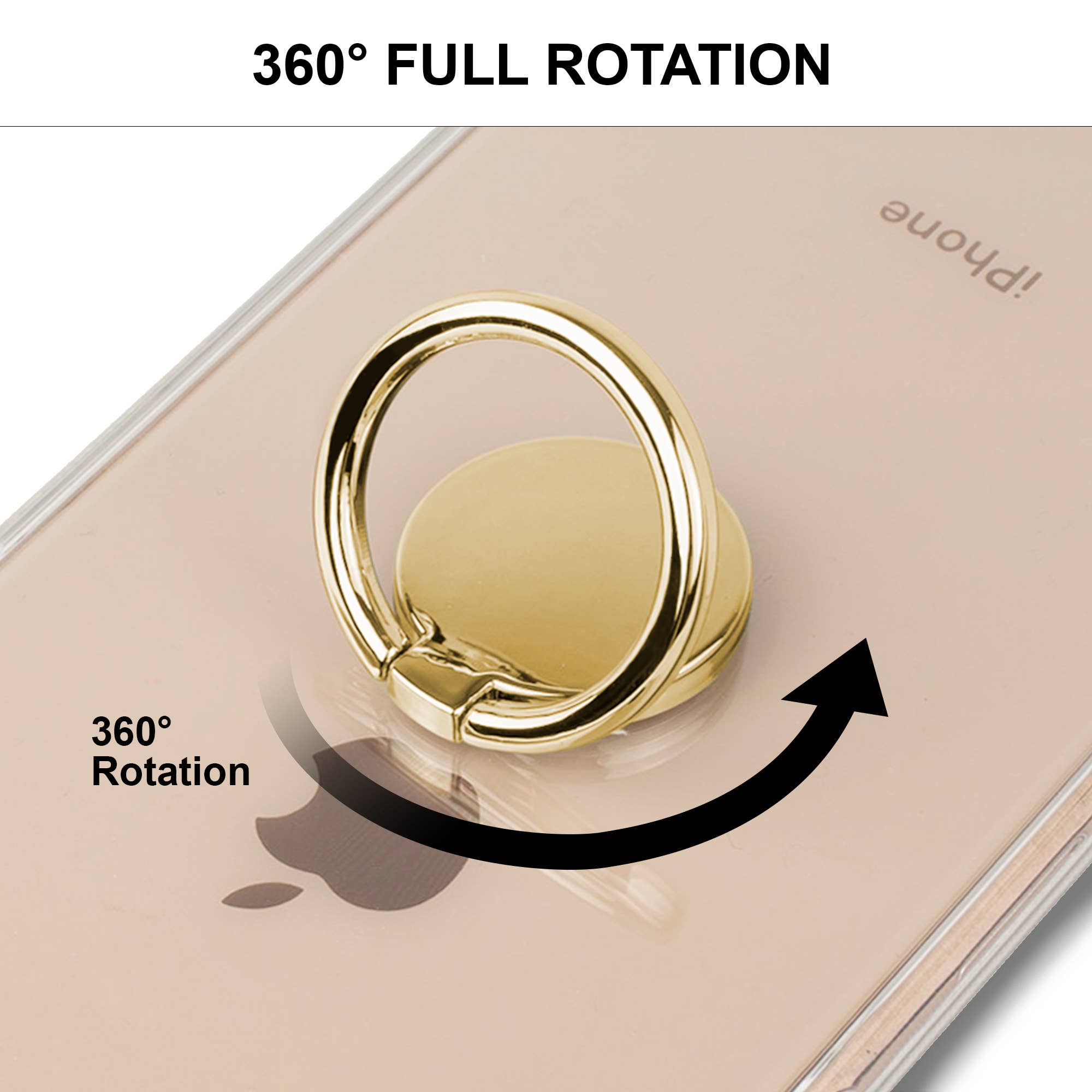 Ellie Rose - Wholesale Phone Grip - Gold Phone Ring6