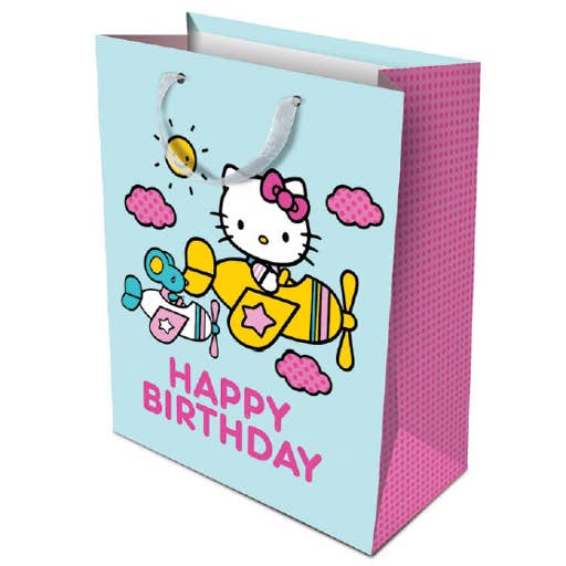 Hello Kitty Planes Happy Birthday (LV) Gift Bag for wholesale by Studio Oh!
