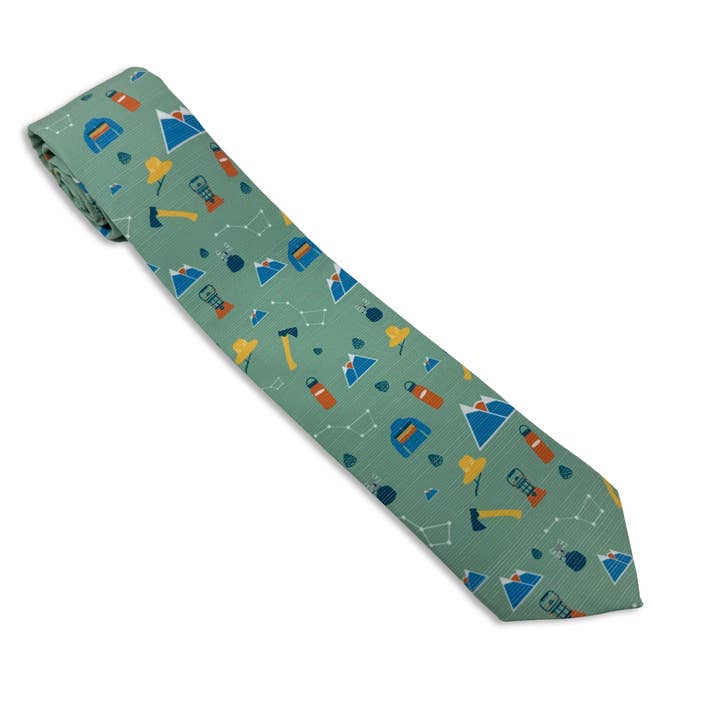 Camping Tools of the Trade (teal blue) for wholesale by Bombora Ties