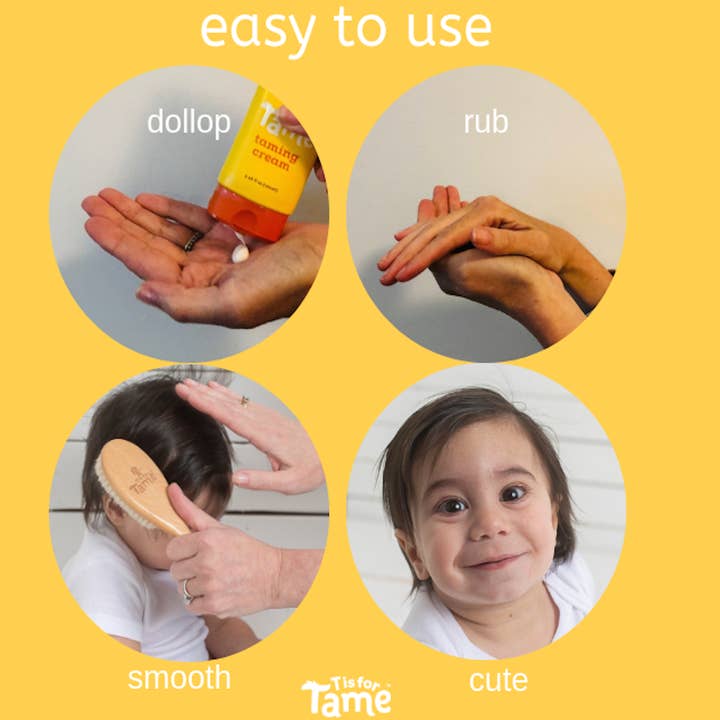 T is for Tame – Engroshandel Hårstyling gel/mousse – Hårtemmende creme til børn, naturlig, mod krus og flyvsk hår