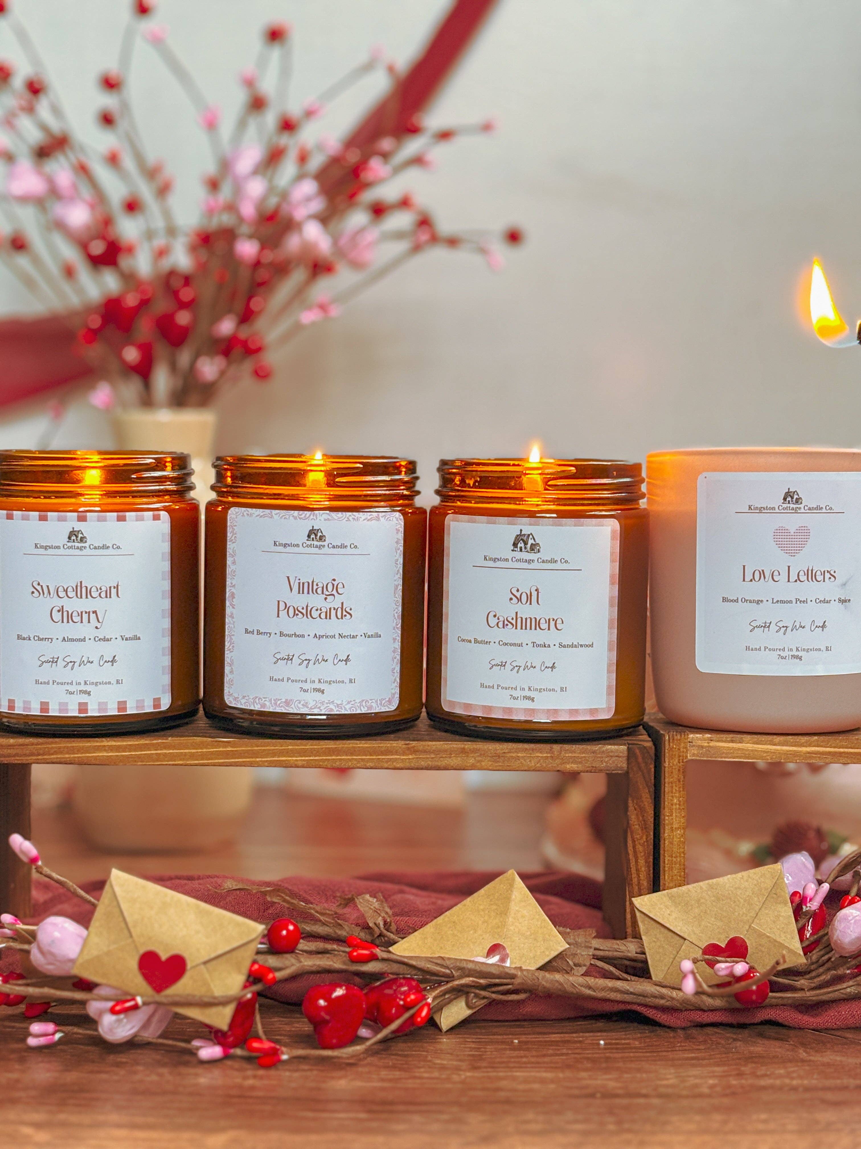 Kingston Cottage Candle Co. - Wholesale Jar/Filled Candle - Sweetheart Cherry Soy Candle5