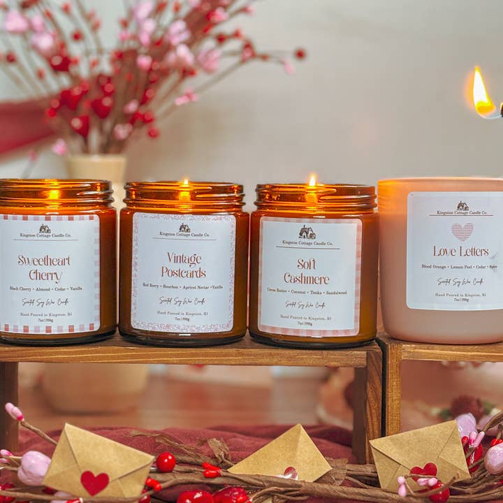 Kingston Cottage Candle Co. - Wholesale Jar/Filled Candle - Sweetheart Cherry Soy Candle5