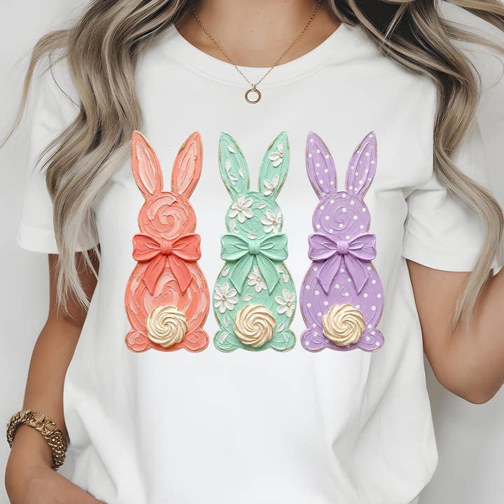 Påskekaniner Skjorte, Kanin Coquette Sløjfe Sweater for engroshandel hos NVC Ecommerce LLC