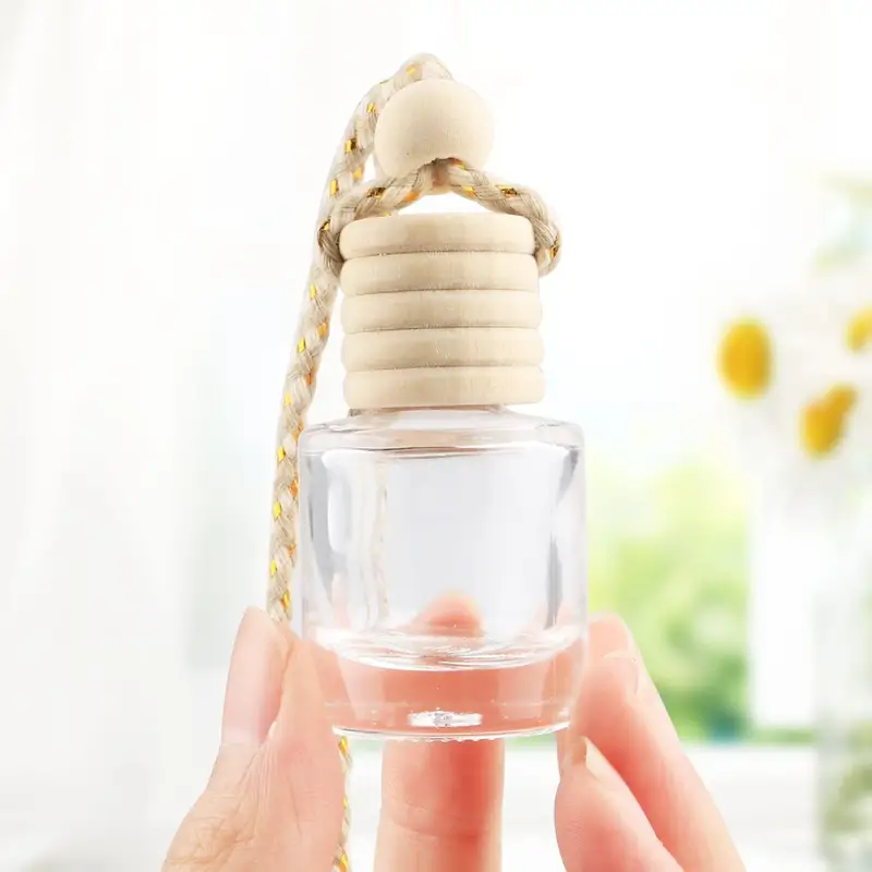 Paper Kuts - Wholesale Car Freshener - Unisex - Round Boho Hanging Car Air Freshener With Wooden Top1