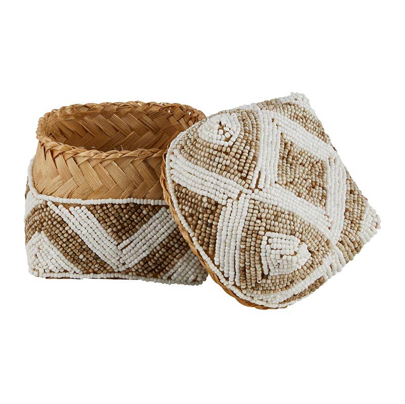 47th & Main (Creative Brands) - Wholesale Basket - Patterned Beaded Baskets - Set of 36