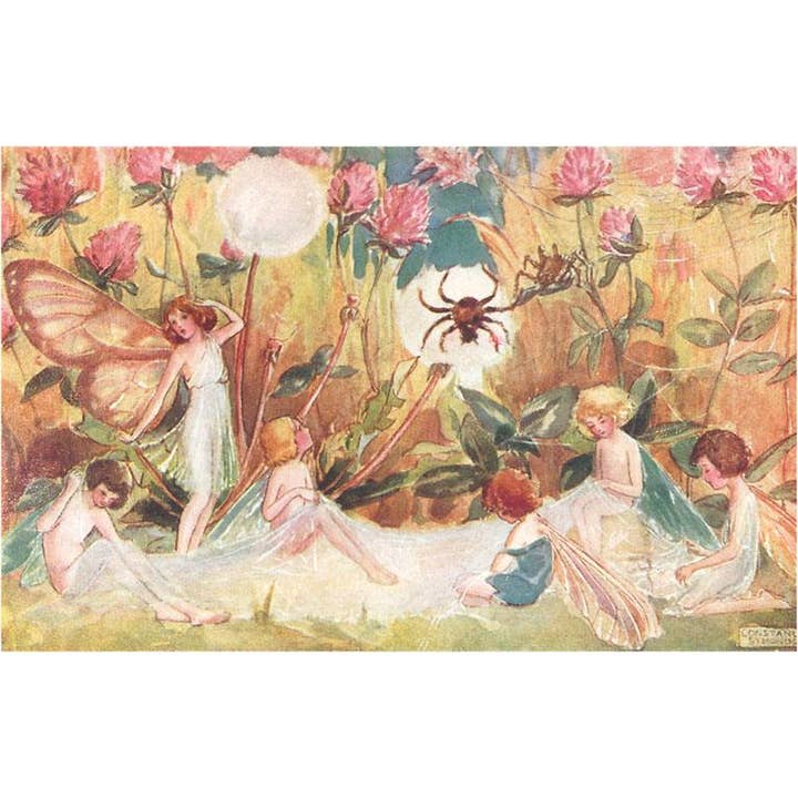 Postkort KF-254 Feer i Kløver Væver Gossamer for engroshandel hos Found Image Press