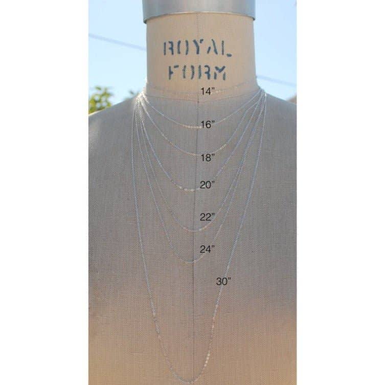 Chocolate and Steel - Wholesale Pendant/Charm Necklace - Isla Gemstone Heart Necklace Birthstone Jewelry 14K Gold Fill Chain12