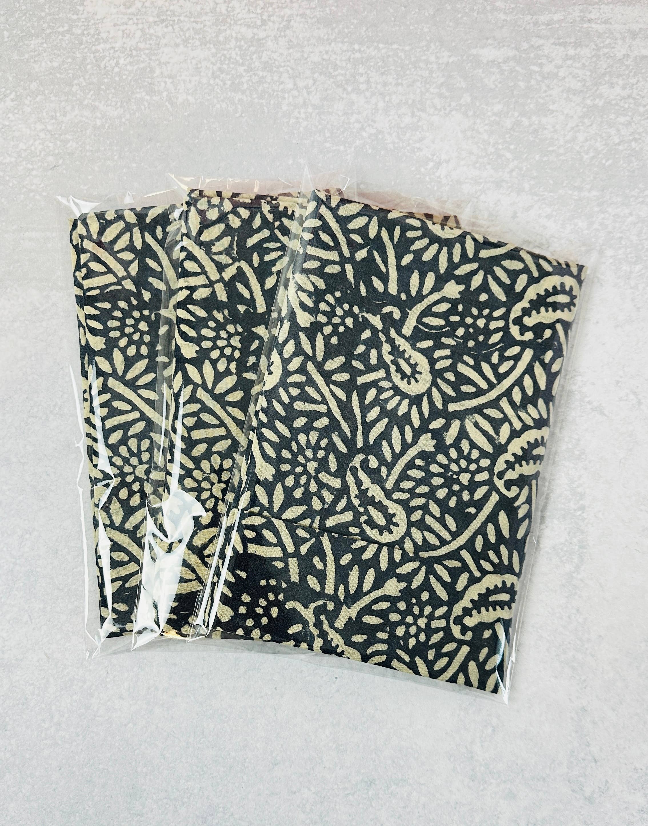 CurlyCandle - Vendita all'ingrosso Bandana - Unisex - Bandana stampato a blocchi - Paisley indaco1