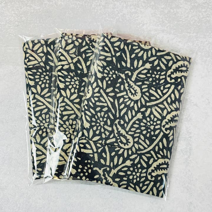 CurlyCandle - Vendita all'ingrosso Bandana - Unisex - Bandana stampato a blocchi - Paisley indaco1