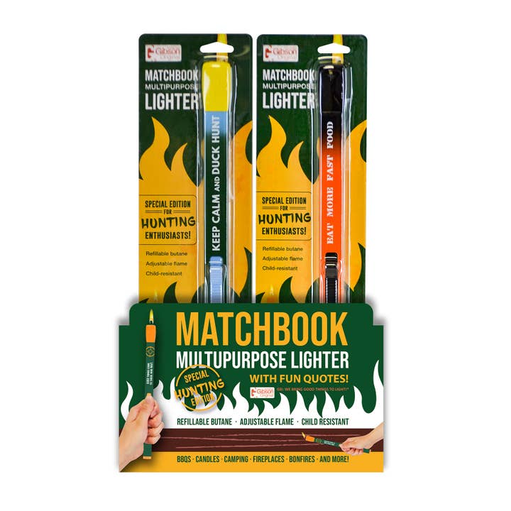 John Gibson Enterprises, Inc. - Wholesale Lighter - Matchbook BBQ Lighter with Hunting Quotes1