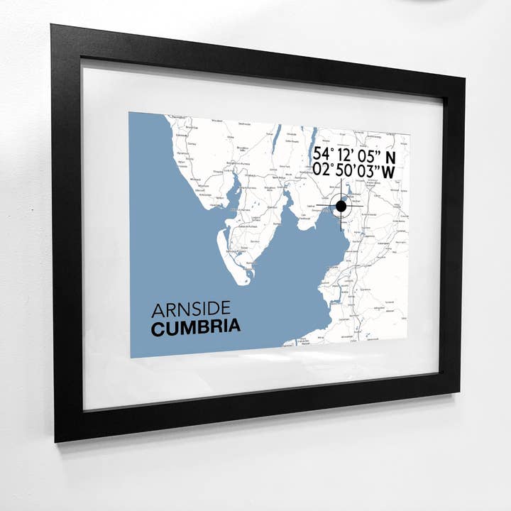 Arnside Landmark Map for wholesale by SeaKisses