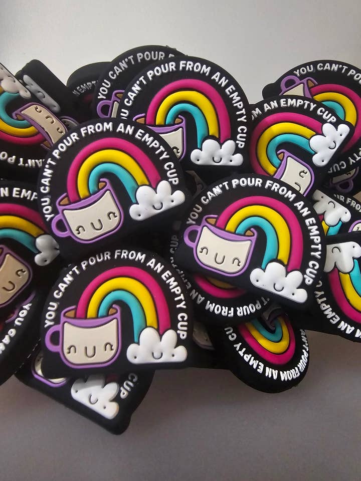 You Can't Pour From An Empty Cup Focal Bead - 1 pc for wholesale by MadiLind's Crafting Corner, LLC