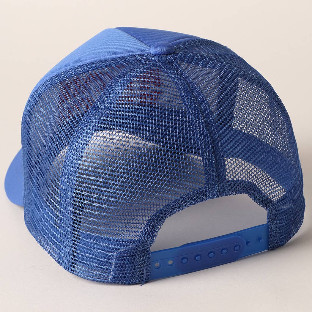 Fashion City - Wholesale Truckerpet - Dames - Meet Me At Beach Geborduurde pet van mesh op de achterkant17