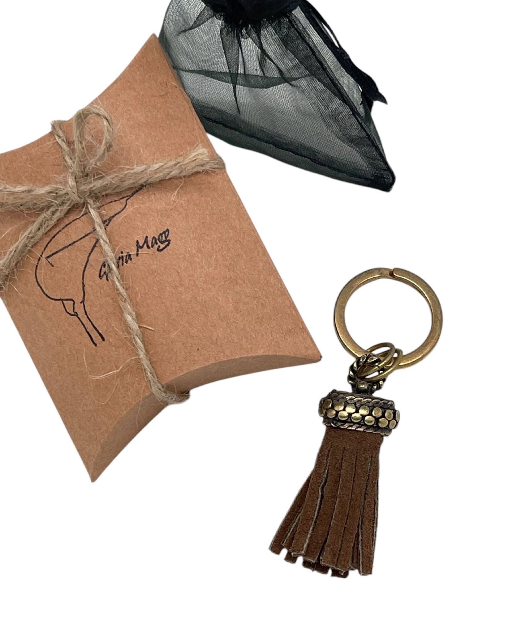 Gloria Mago - Wholesale Keychain - Women's - Golden leather flecado keychain2