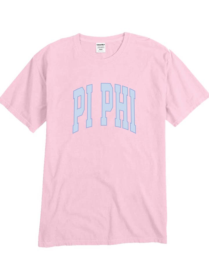 Swag - Wholesale Screen Printed T-Shirt - Unisex - Pi Phi Varsity Letters Tshirt3