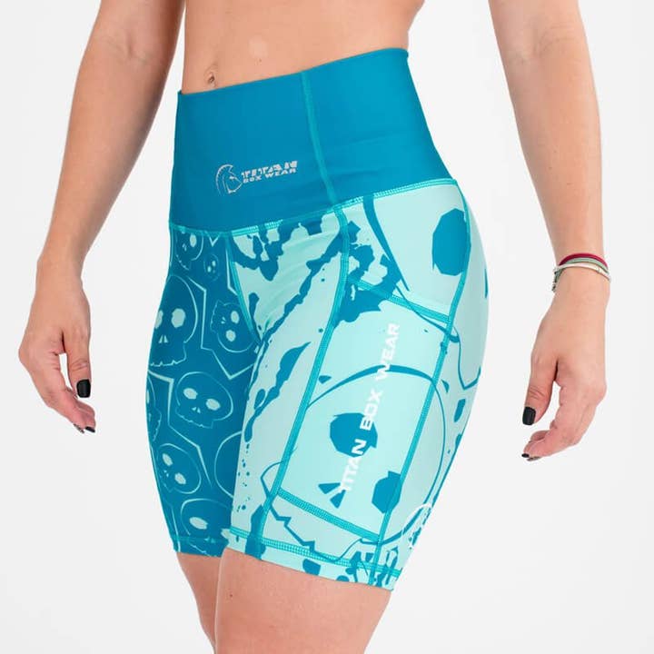Pantaloncini Xtamina a vita alta da 15,2 cm (Skull Crusher) per la vendita all'ingrosso da parte di Titan Box Wear