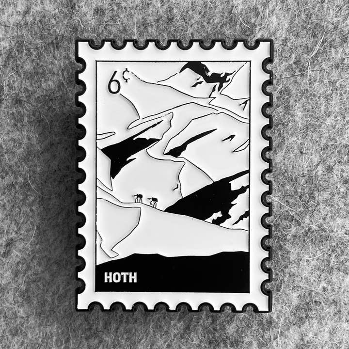 Explore the Frozen Wilderness with a frozen Enamel Pin for wholesale by MAD Pins