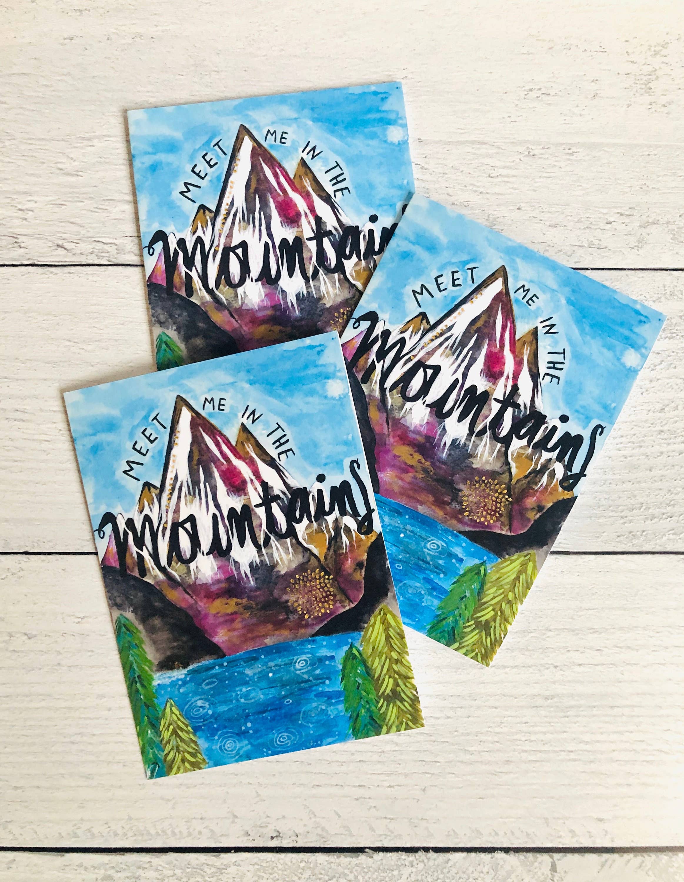 A Quartzy Life - Wholesale Everyday Greeting Card - Meet Me in the Mountains Card3