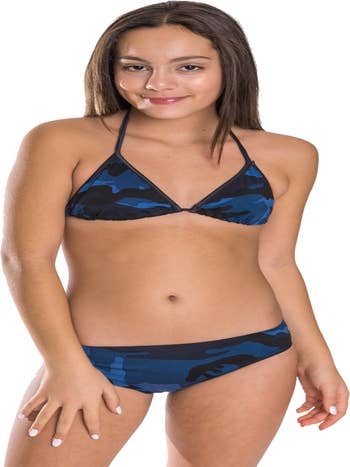 Wholesale Girl's Silver Lame Monokini Bathing Suit for your store