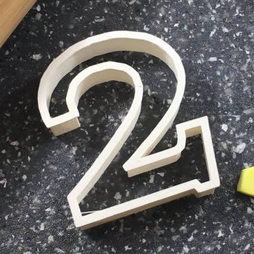 Number Two Cookie Cutter for wholesale by CookieCutterSupply