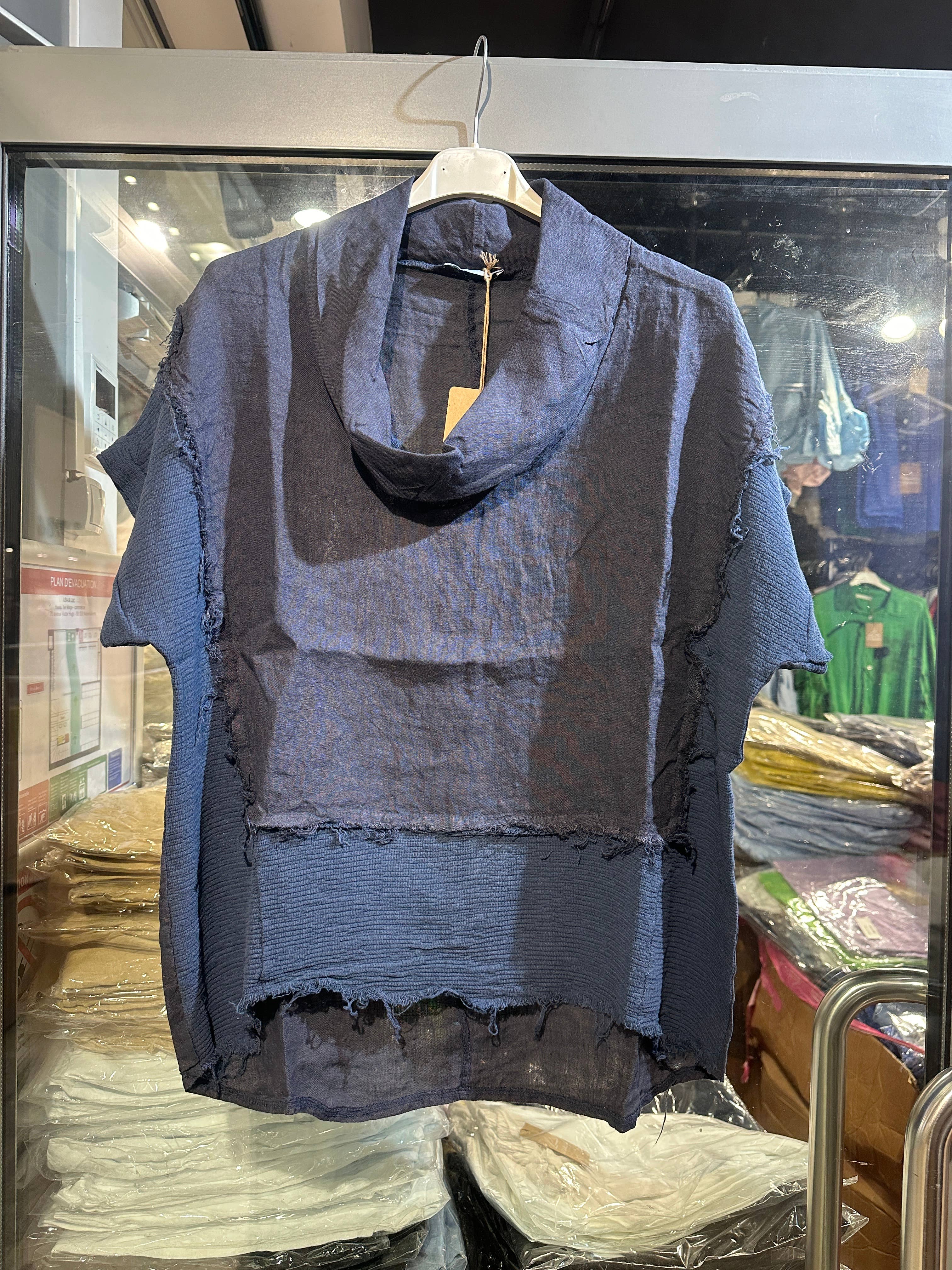 LÉA & LUC – Großhandel Bluse – Damen – 100 % Leinenbluse REF. 462325