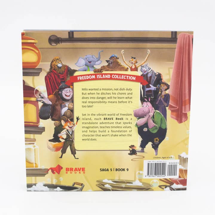 BRAVE Books - Wholesale Early Reader Book (6-8) - Milo's Mission - A Kids' Book about Responsibility1