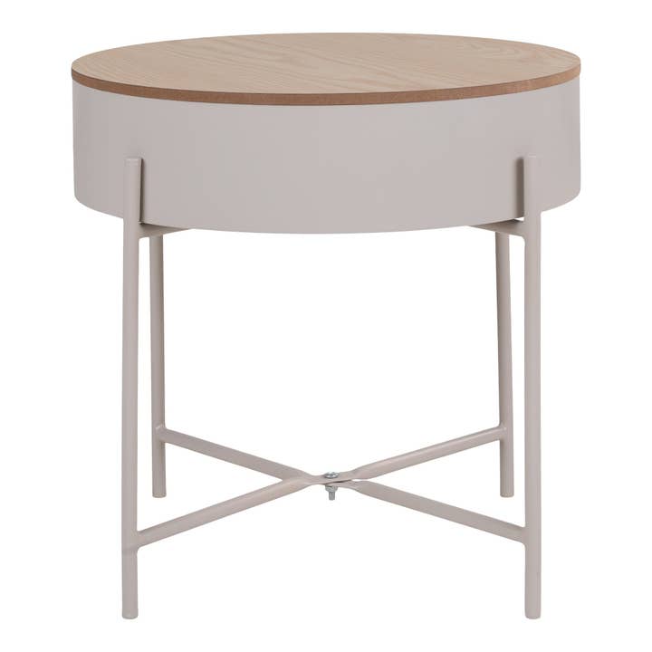 Beige Grey Sisco Side Table for wholesale on Faire