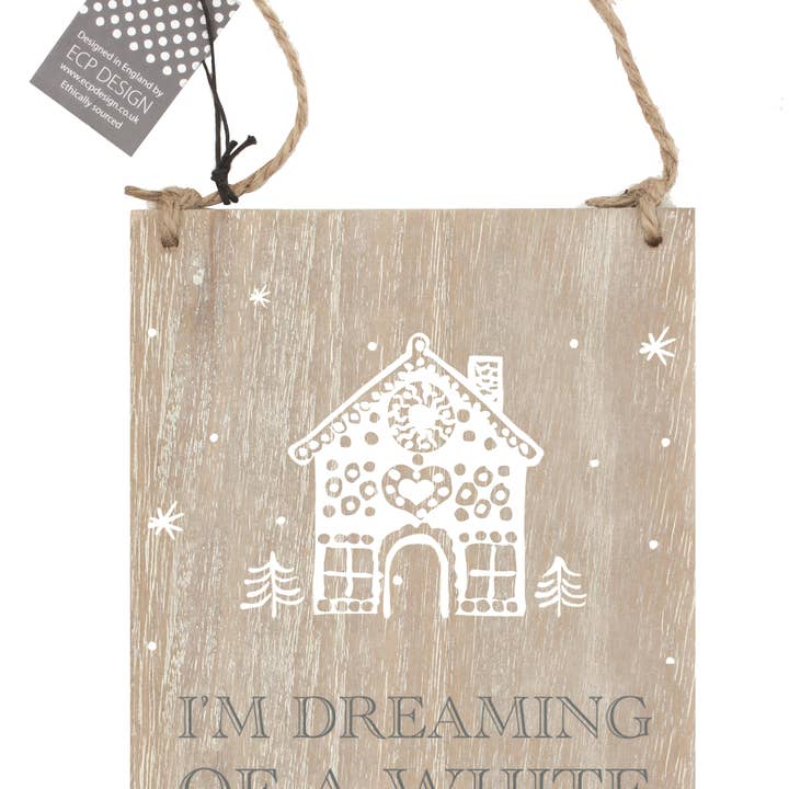 Panneau en bois I'M Dreaming, Scandi Winter pour la vente par My Gifts Trade