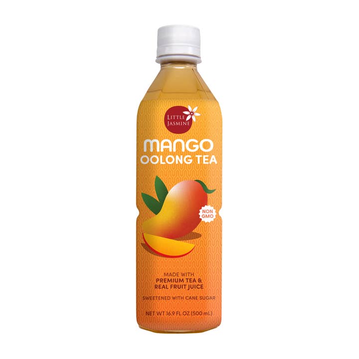 Mango Oolong Tea, 16.9 fl oz - Fruit Tea RTD Bottled Tea for wholesale by Arroyo Kitchen by Little Jasmine