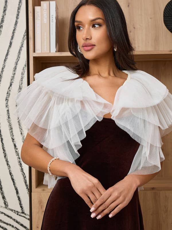 Gorra escalonada con volantes para venta al por mayor de SAACHI