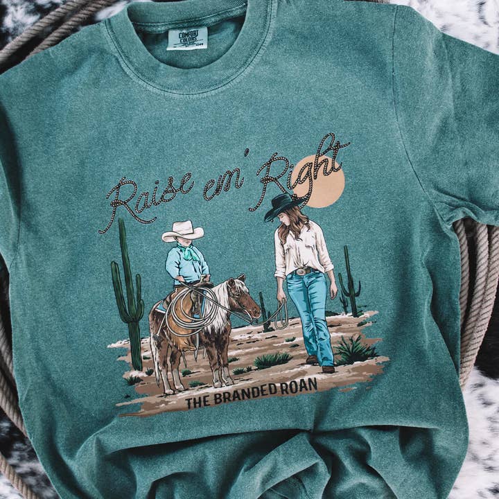The Branded Roan - Wholesale T-Shirt (Graphic) - Women's - Raise Em Right Tee0