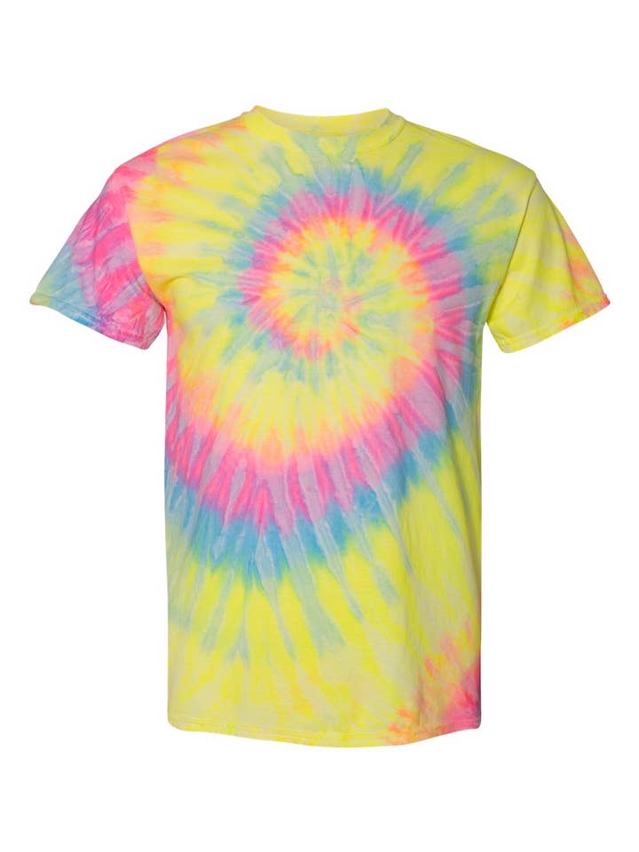 Print The Dream - Wholesale T-Shirt - Men's - Multi-Color Spiral Tie-Dyed T-Shirt2